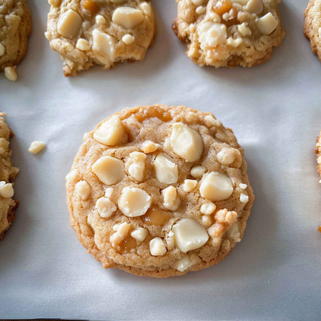 Recipe preparation for Coconut Macadamia Crunch Cookies