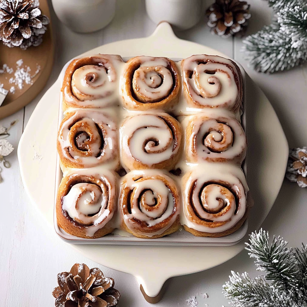 Recipe preparation for Christmas Morning Cinnamon Rolls
