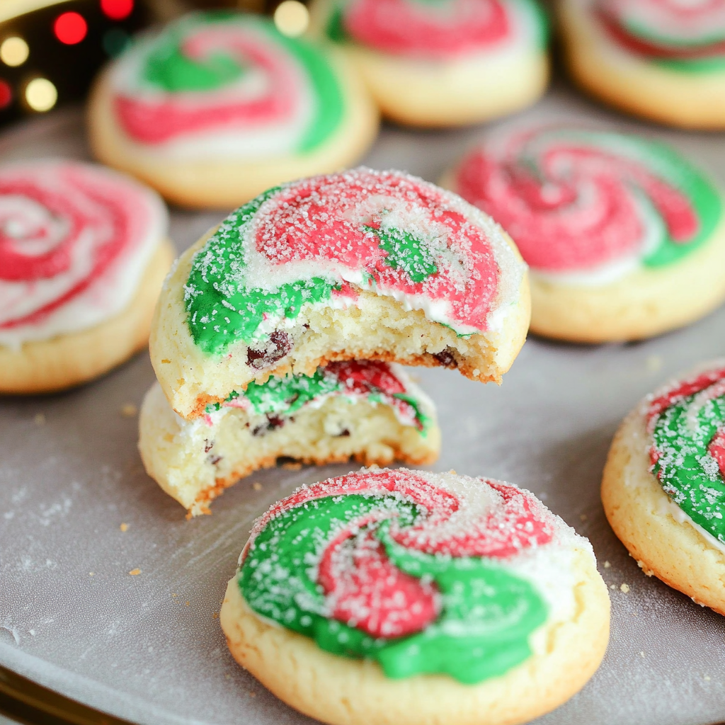 Recipe preparation for christmas cheesecake cookies