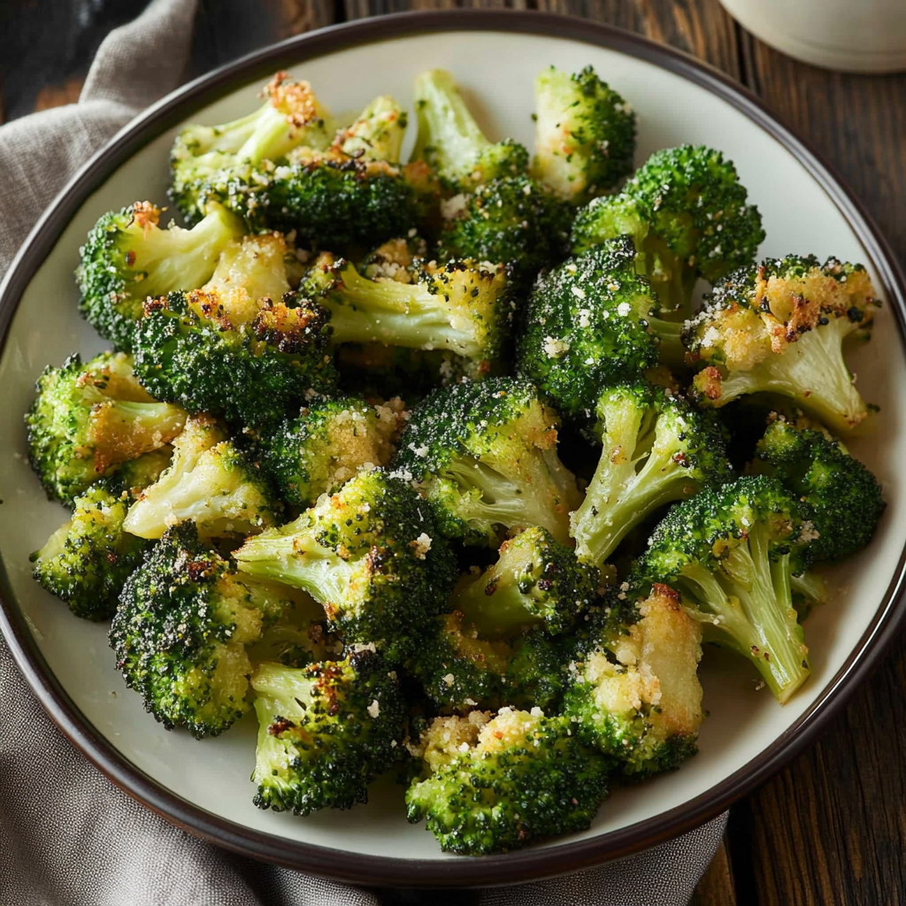 Recipe preparation for Longhorn Garlic Parmesan Broccoli