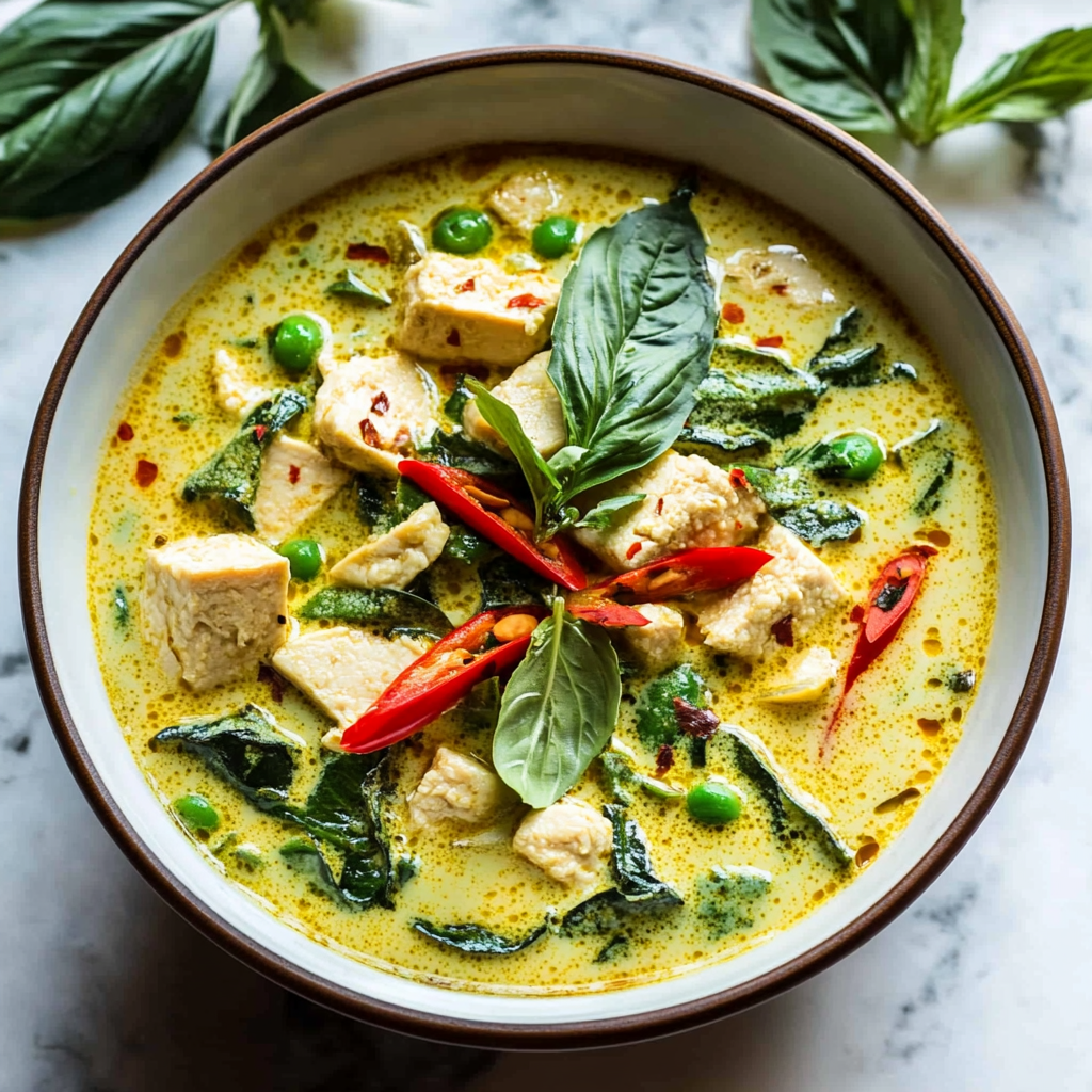 Recipe preparation for Instant Pot Thai Green Curry with Turkey