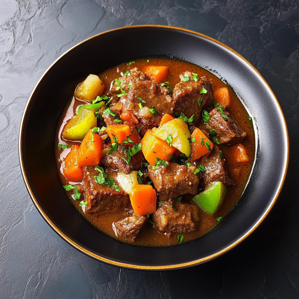 Recipe preparation for Bison Stew