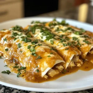 Cream cheese chicken enchiladas