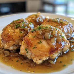 Instant Pot French Onion Chicken Thighs