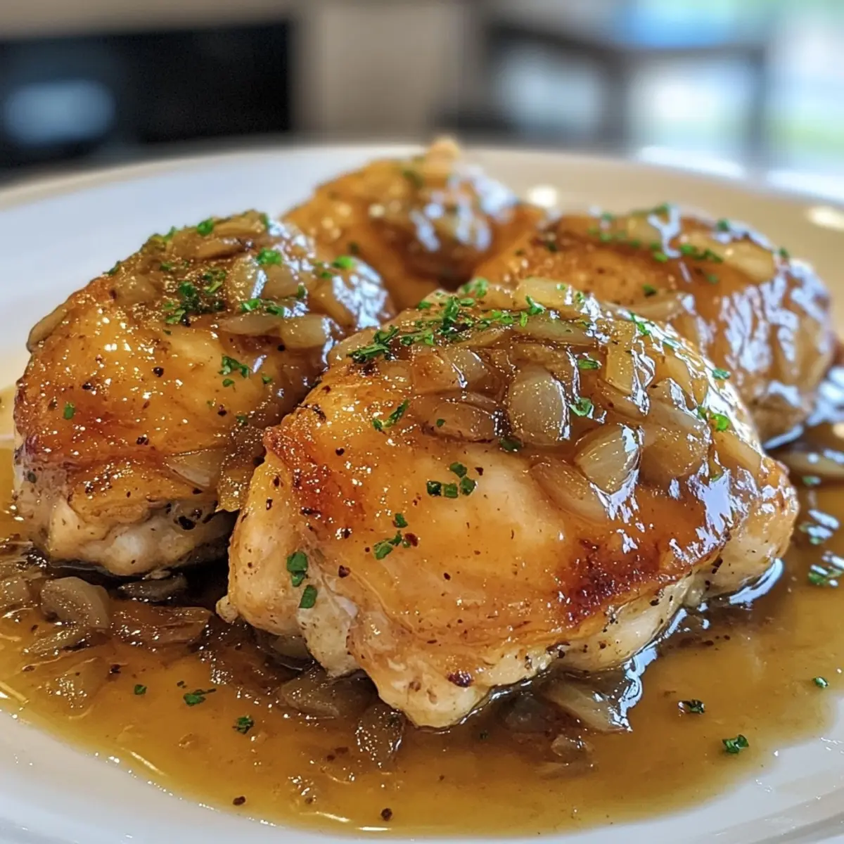 Instant Pot French Onion Chicken Thighs