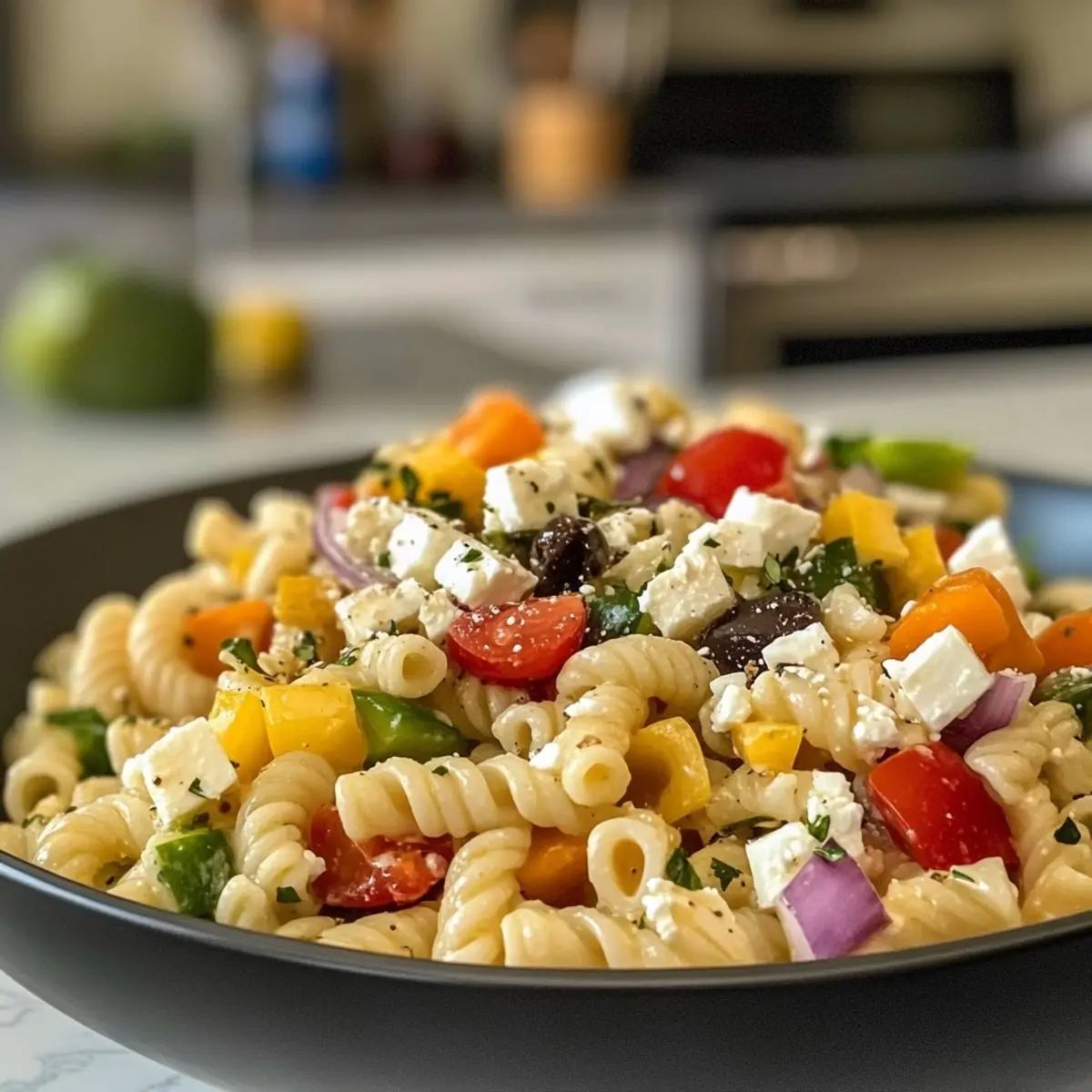 Greek Pasta Salad with Feta