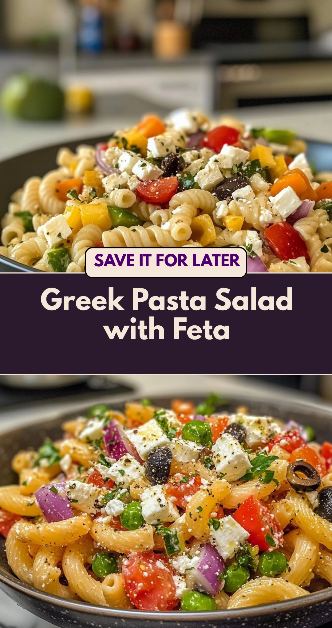Greek Pasta Salad with Feta