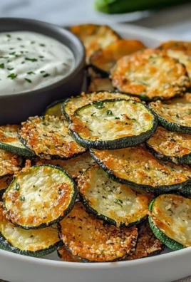 Air Fryer Zucchini Chips with Ranch