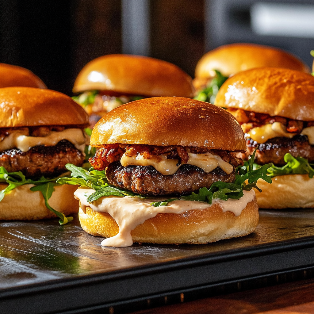 Recipe preparation for 30-Minute Smashed Wagyu Burger Sliders