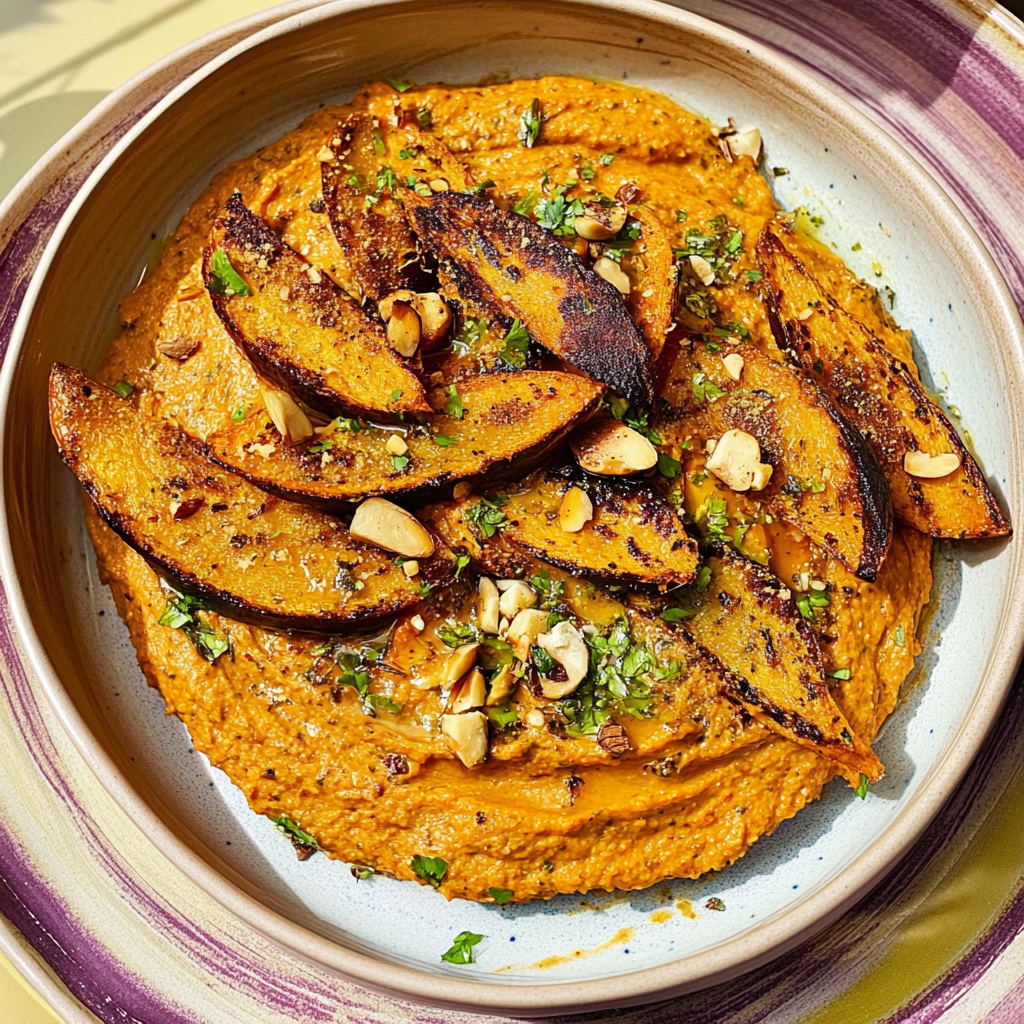 Recipe preparation for Roasted Carrot Dip