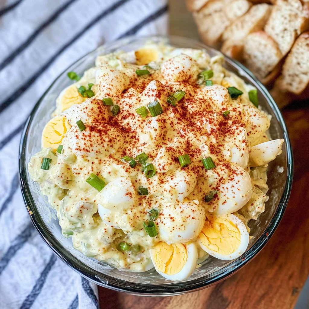 Recipe preparation for Deviled Egg Potato Salad