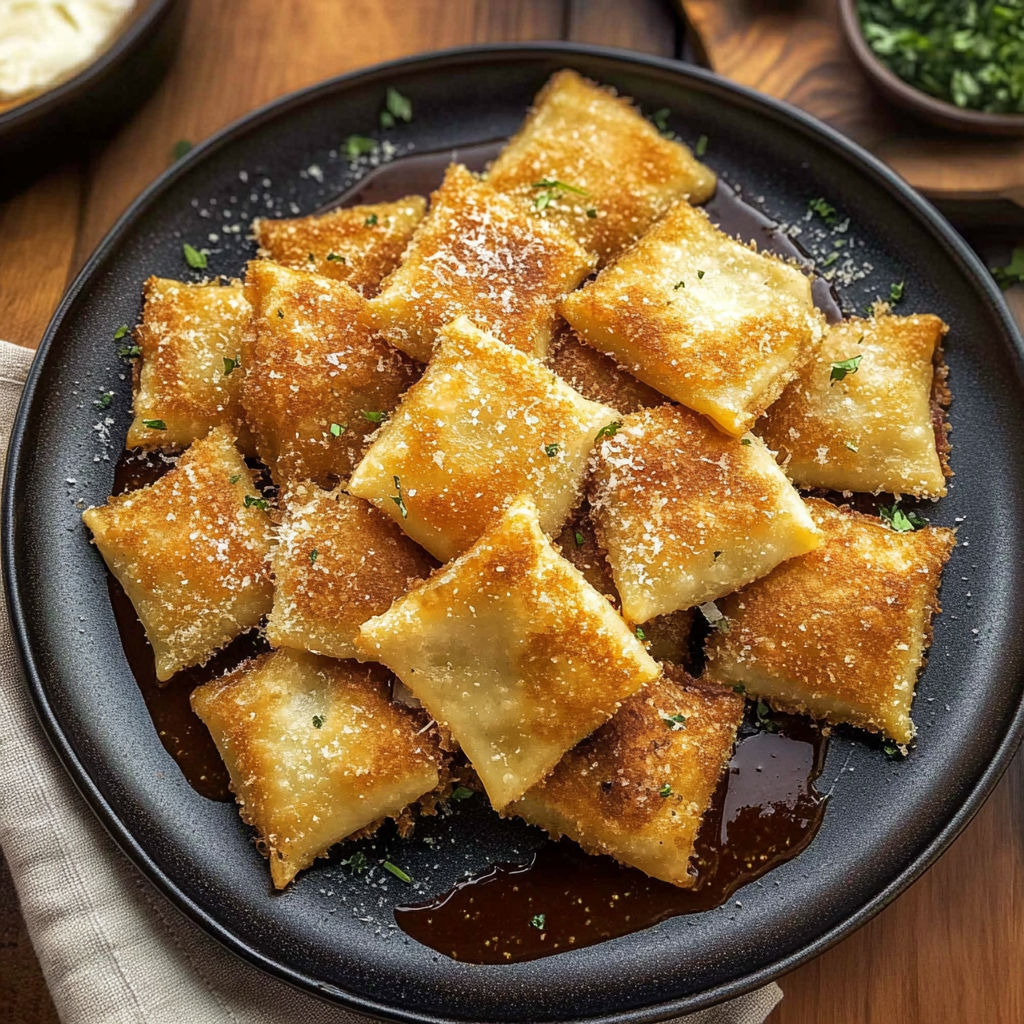 Recipe preparation for Air Fryer Ravioli