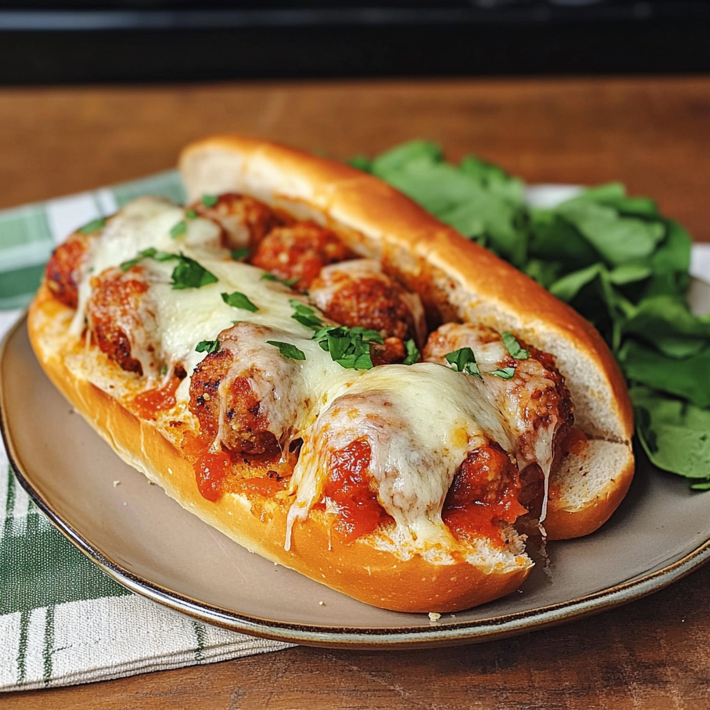Recipe preparation for Turkey Meatball Subs