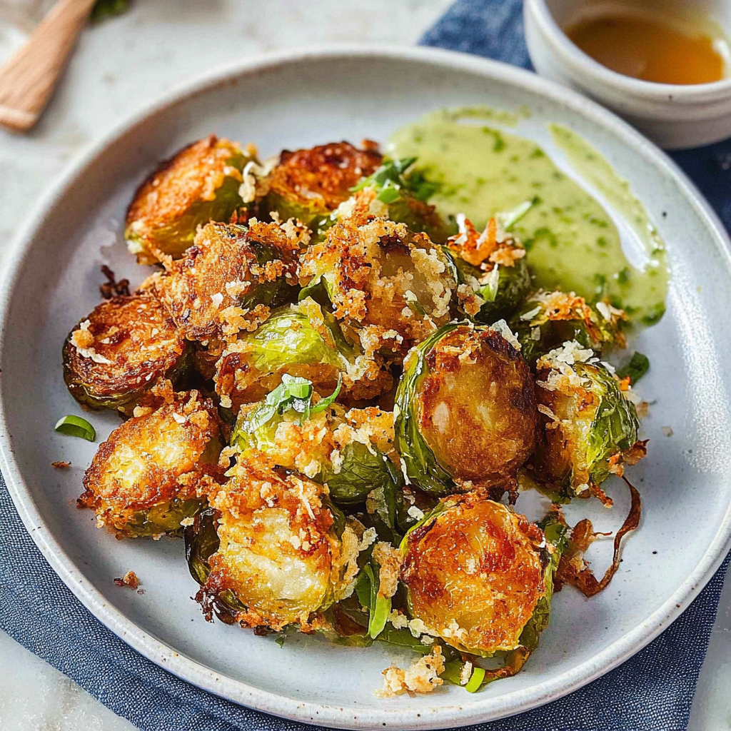 Recipe preparation for Crispy Smashed Sprouts