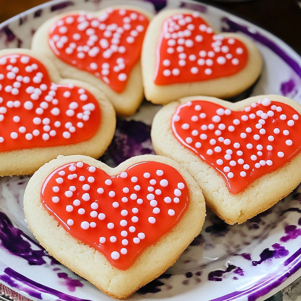 Recipe preparation for Valentine's Day Sugar Cookies