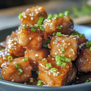 Slow Cooker Honey Garlic Pork Bites