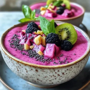 Pink Pitaya Smoothie Bowls