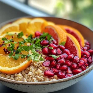 Winter Citrus and Pomegranate Grain Bowl