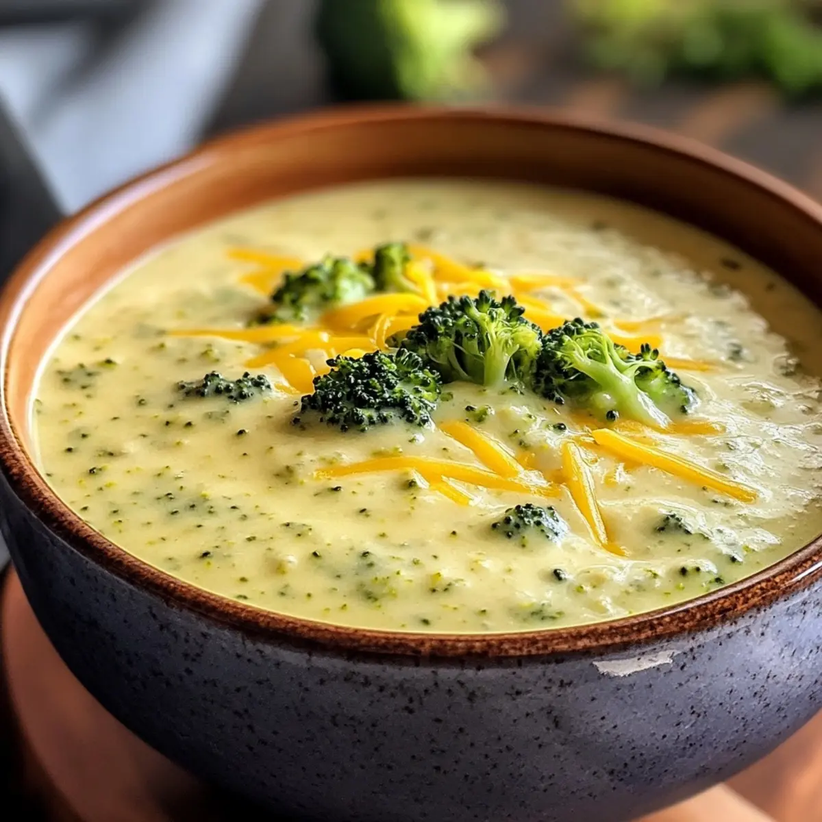 Keto Creamy Broccoli Cheddar Soup