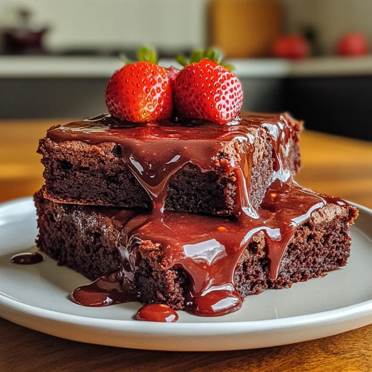 strawberry cake mix brownies