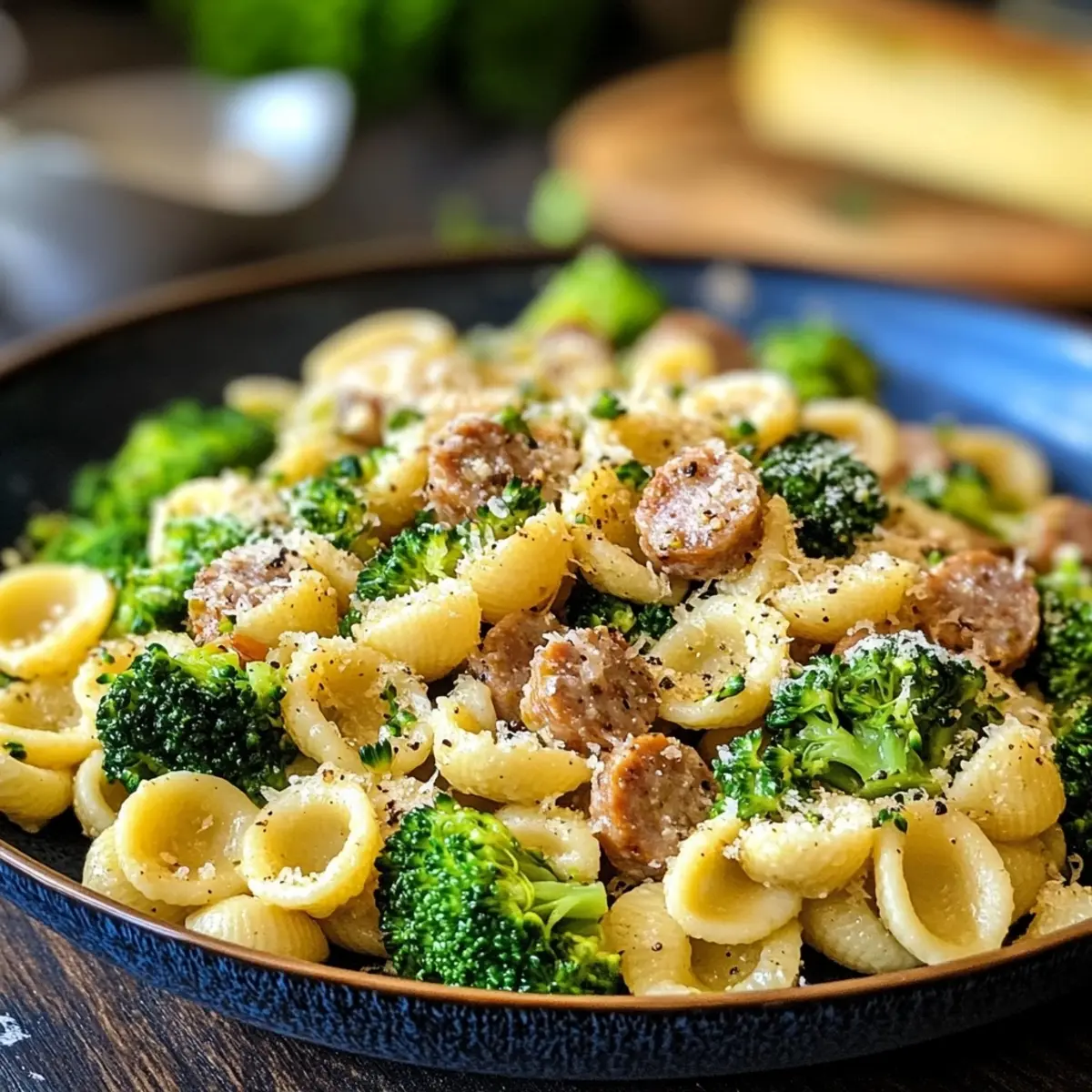 30 Minute Orecchiette Pasta with Sausage and Broccoli