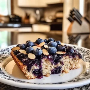 Blueberry Almond Breakfast Cake
