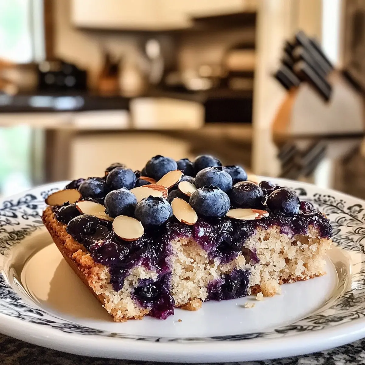 Blueberry Almond Breakfast Cake