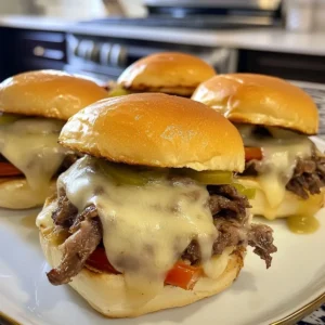 Philly cheesesteak sliders
