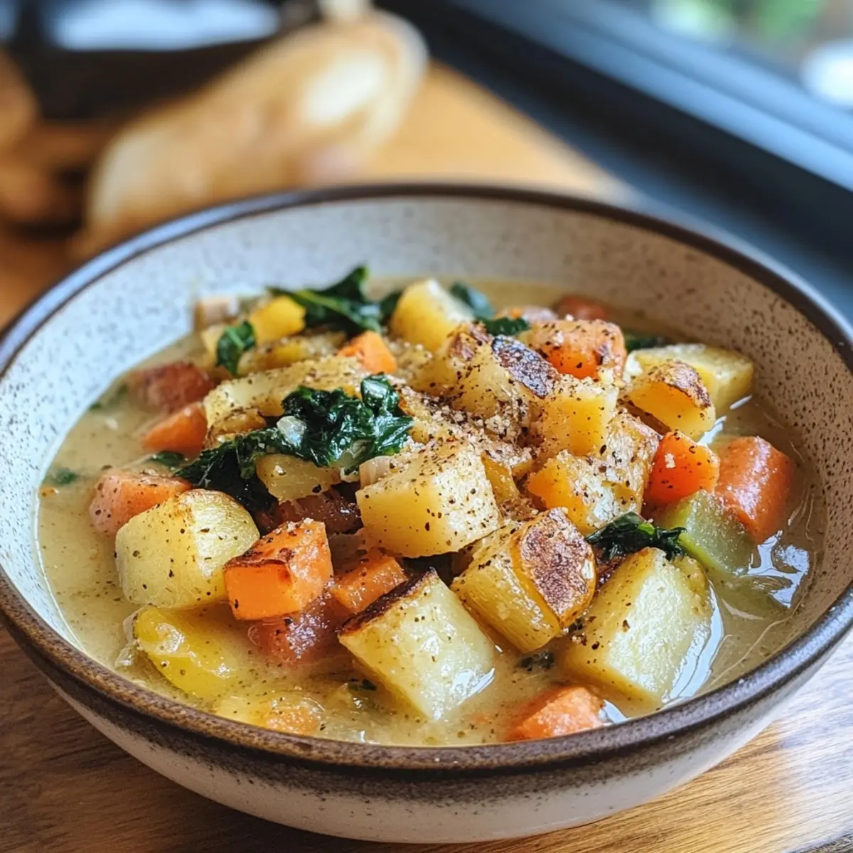 Rustic Roasted Winter Vegetable Chowder