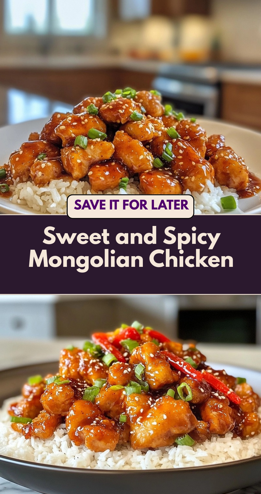 Sweet and Spicy Mongolian Chicken