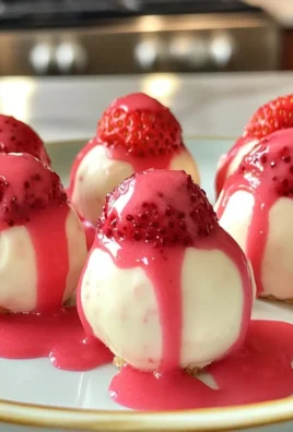 Strawberry Velvet Cheesecake Truffle Bites
