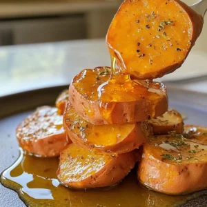 Hot Honey Melting Sweet Potatoes