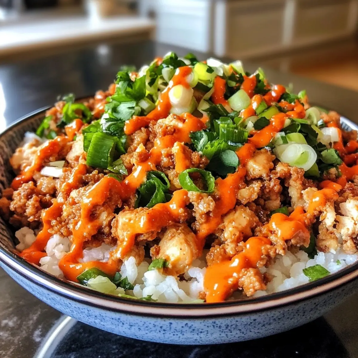 Protein Firecracker Ground Chicken Bowls