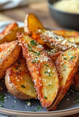 Garlic Parmesan Potato Wedges