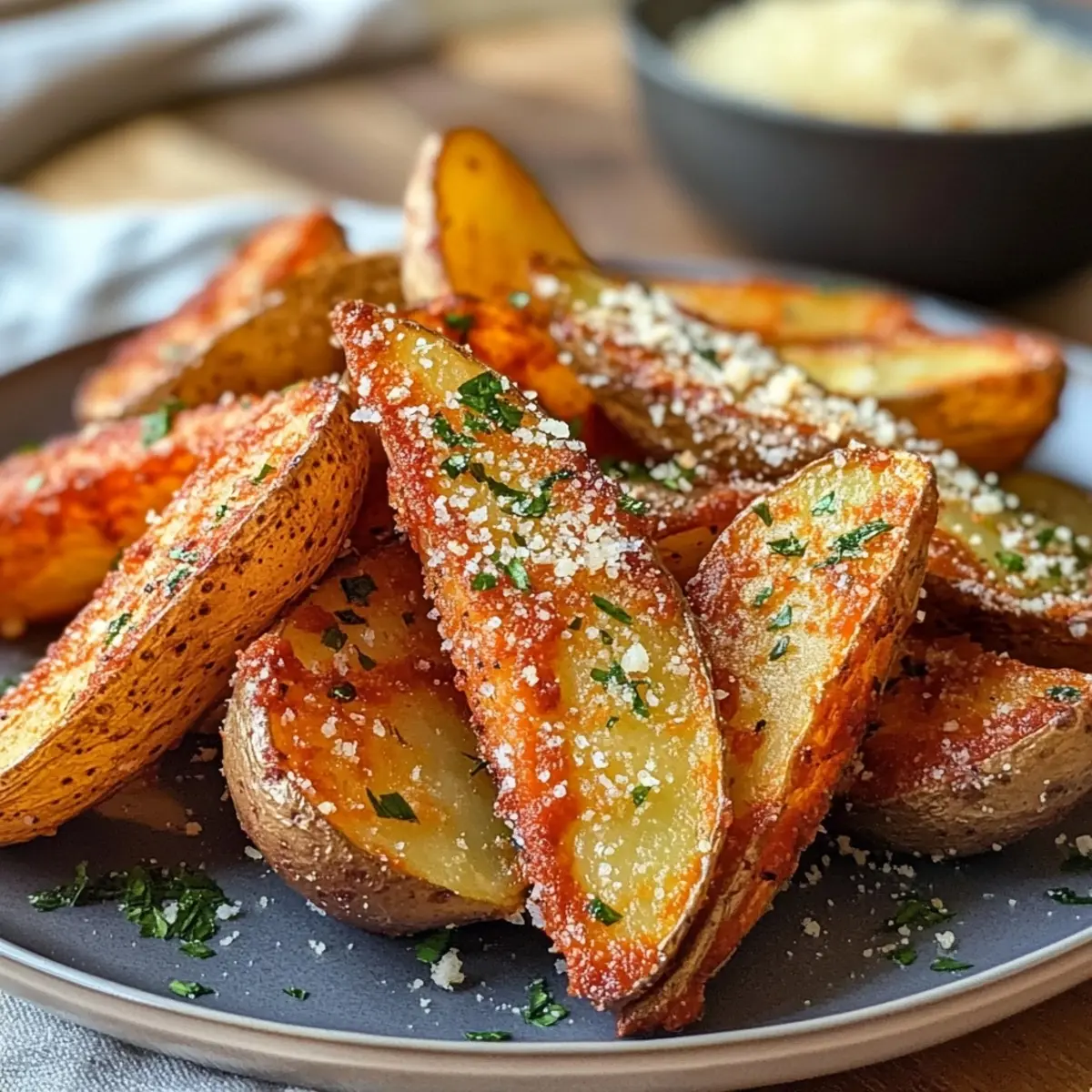 Garlic Parmesan Potato Wedges