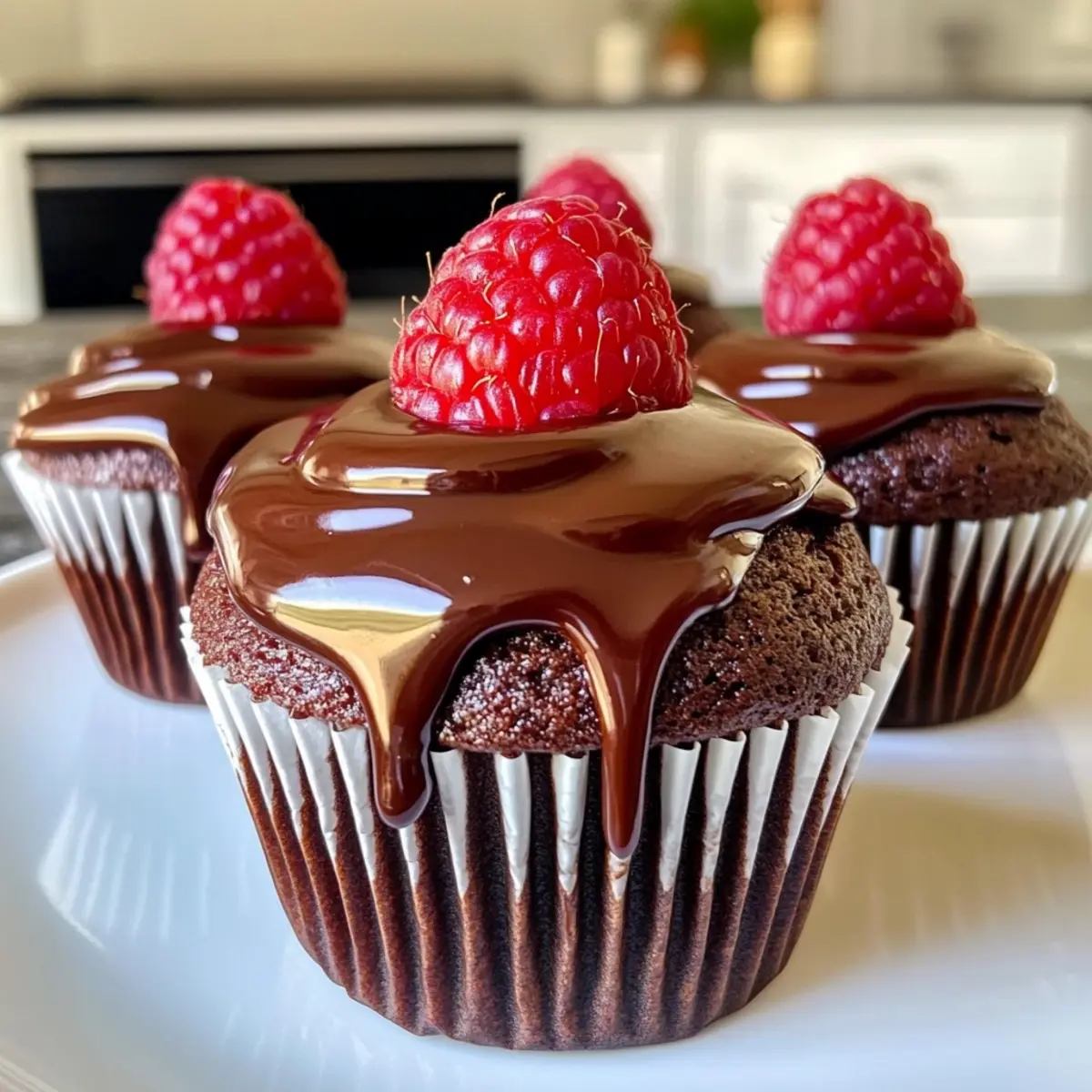 Chocolate Raspberry Cupcakes