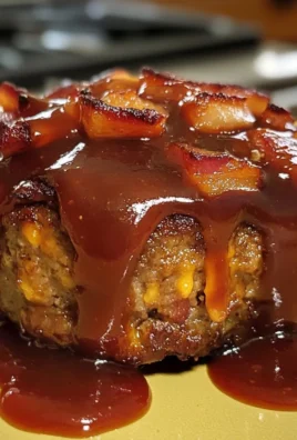 Mini BBQ Bacon Cheddar Meatloaf