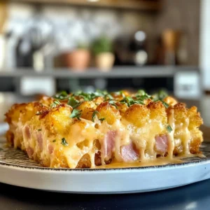 Ham Tater Tot Bake