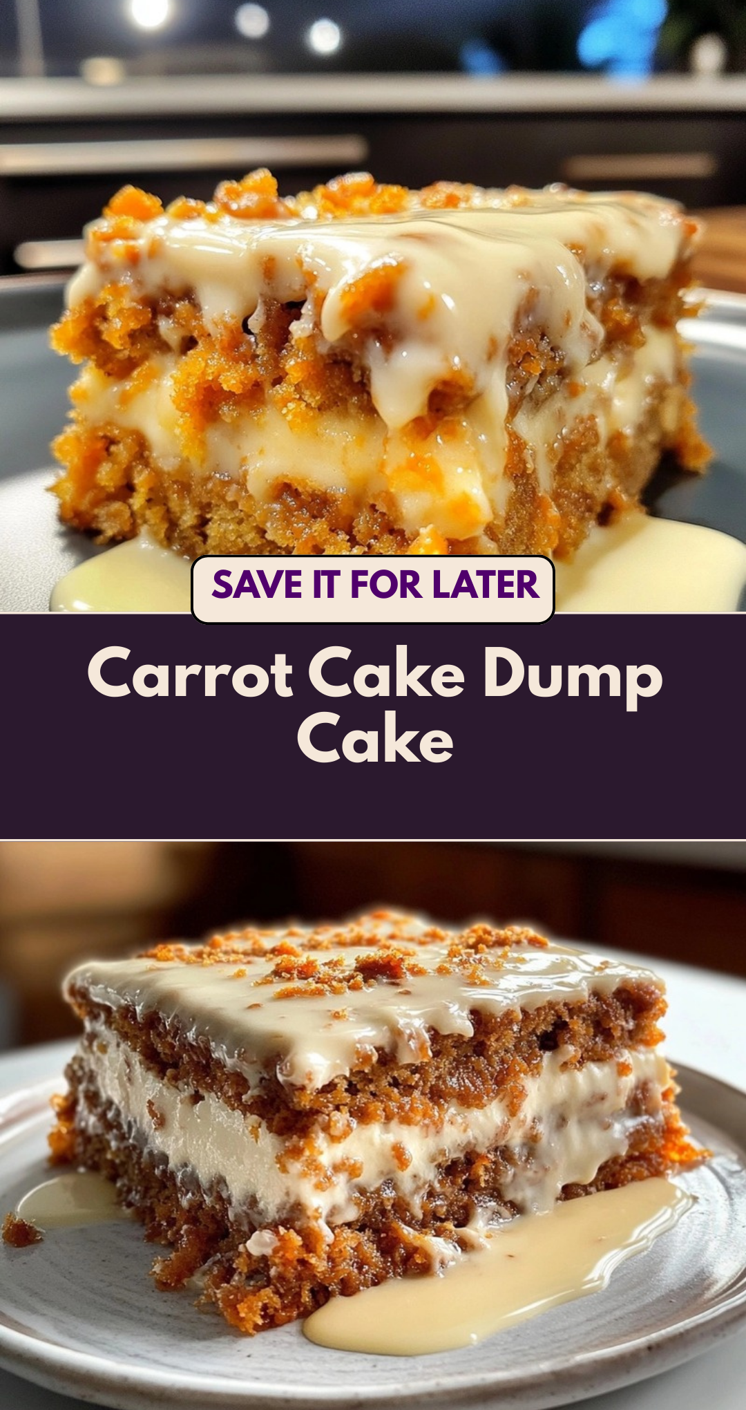 Carrot Cake Dump Cake