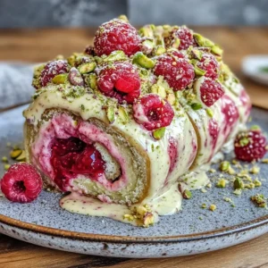Raspberry Pistachio Cream Rolls