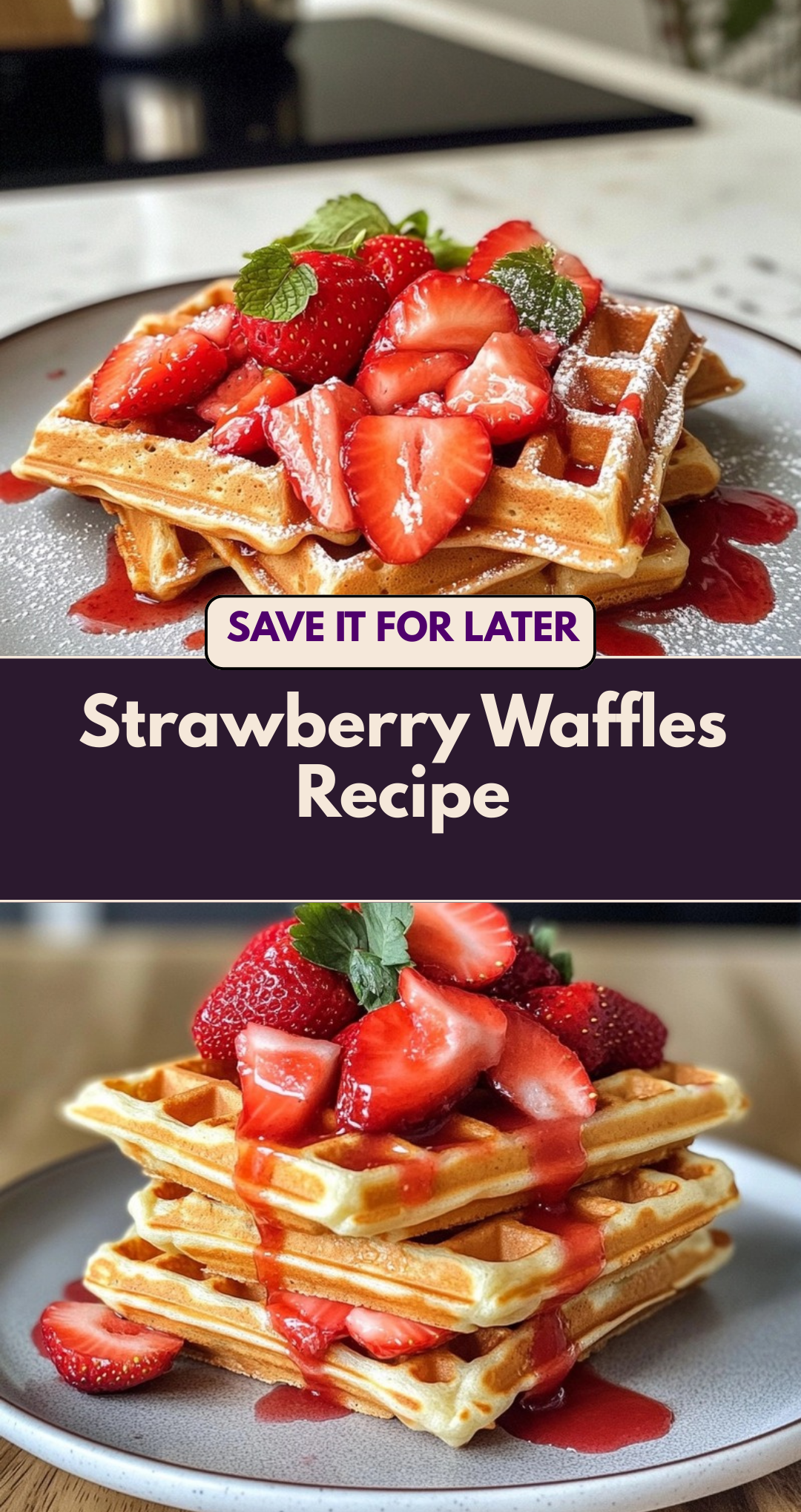 Strawberry Waffles Recipe