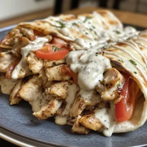 Chicken Shawarma with Garlic Sauce Recipe