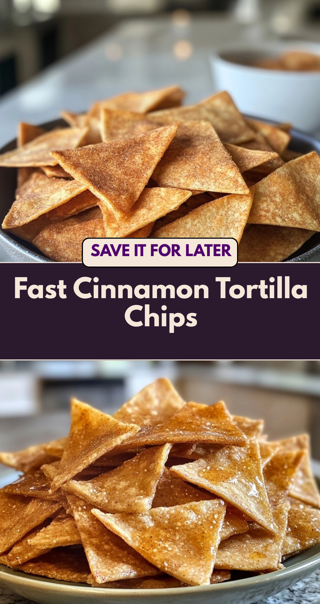 Fast Cinnamon Tortilla Chips