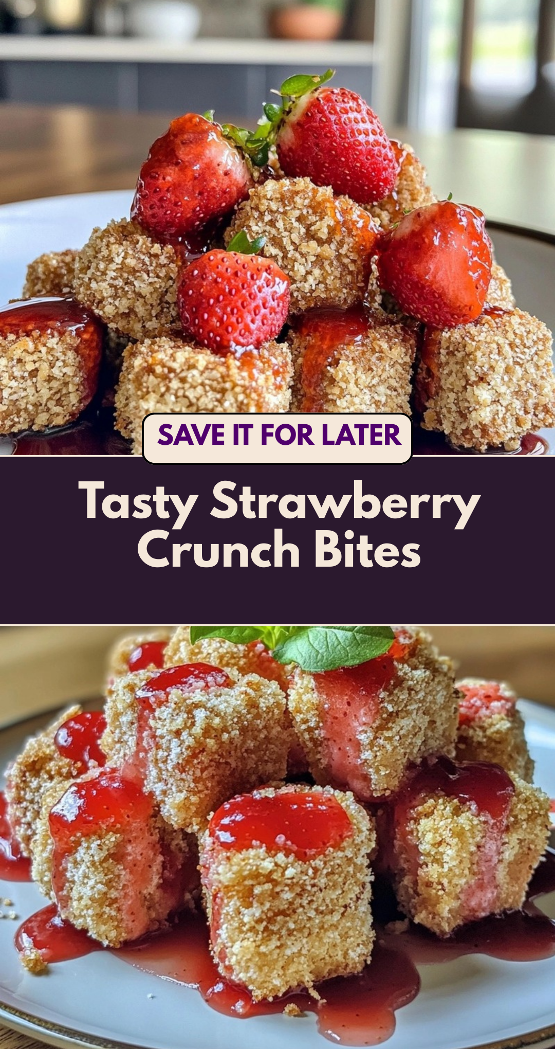 Tasty Strawberry Crunch Bites