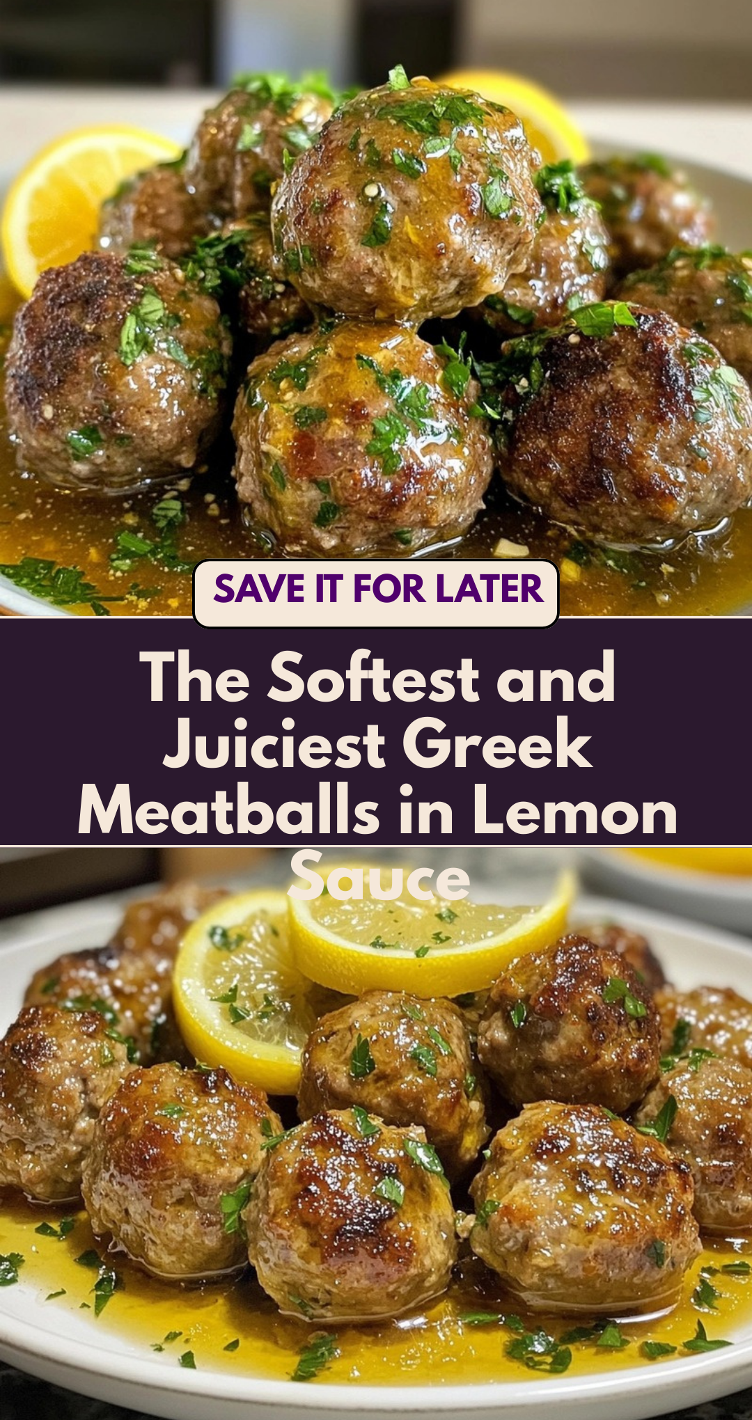 The Softest and Juiciest Greek Meatballs in Lemon Sauce