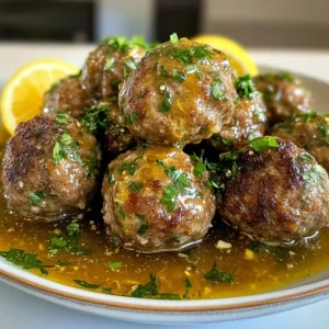 The Softest and Juiciest Greek Meatballs in Lemon Sauce