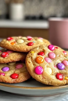 Valentine M&M cookies
