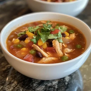 Crock Pot Chicken Tortilla Soup