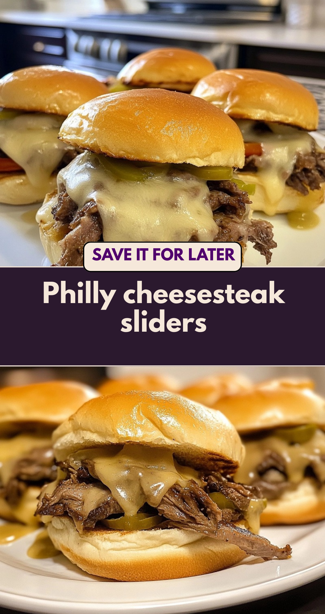 Philly cheesesteak sliders