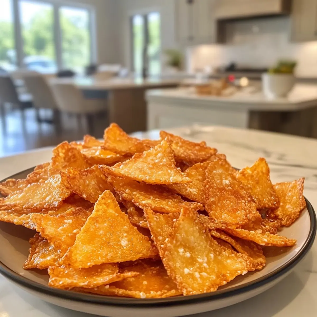 Crunchy Cottage Cheese Chips